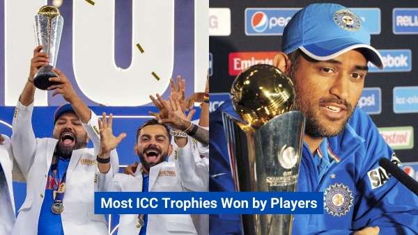 Virat Kohli and Rohit Sharma break MS Dhoni record for most ICC trophies won by Indian players