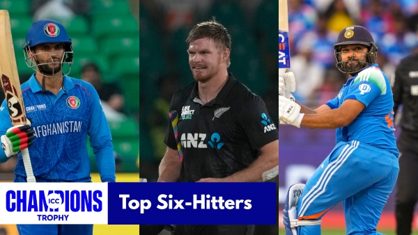 Most Sixes in Champions Trophy 2025 Rohit Sharma Glenn Phillips Azmatullah Omarzai