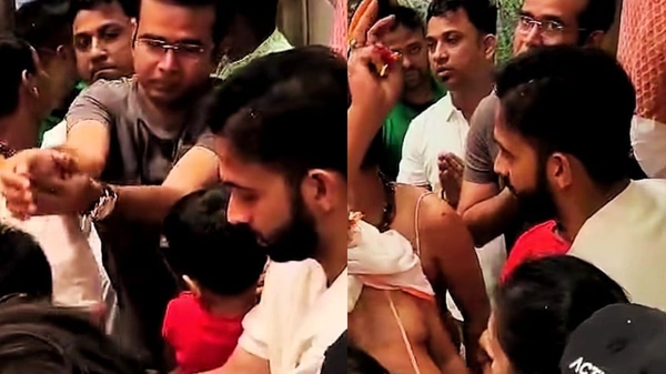 KKR captain Ajinkya Rahane head coach Chandrakant Pandit offer Puja at Kalighat Temple before RCB clash