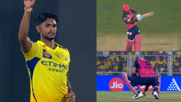 Matheesha Pathirana Riyan Parag RR vs CSK