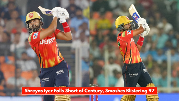 IPL 2025 Shreyas Iyer Misses Out on a Century but Inspires Punjab Kings to Record Total