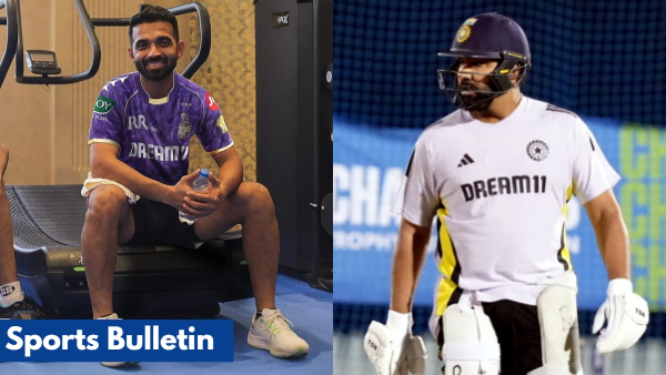 Sports Bulletin on March 3 Ajinkya Rahane Rohit Sharma