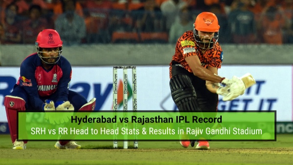 SRH vs RR head to head record stats and results in Hyderabad
