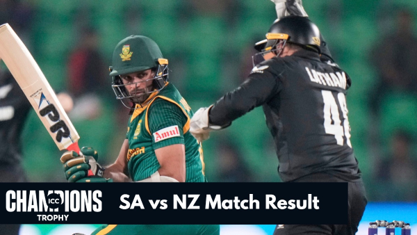 Yesterday Match Result Champions Trophy 2025 South Africa vs New Zealand