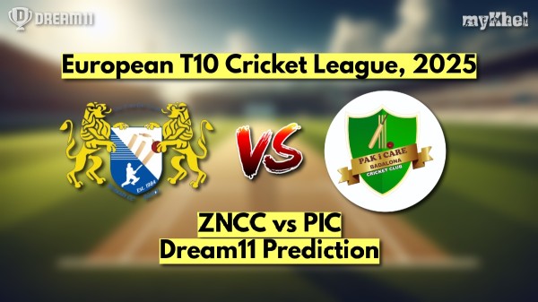 ZNCC vs PIC Dream11 Prediction European T10 Cricket League 2025 Zurich Nomads CC vs Pak I Care Fantasy XI Captain amp amp Vice Captain Choices Qualifier 1