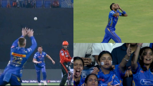 MI vs SRH Abhishek Sharma Travis Head Catch dropped Mumbai indians