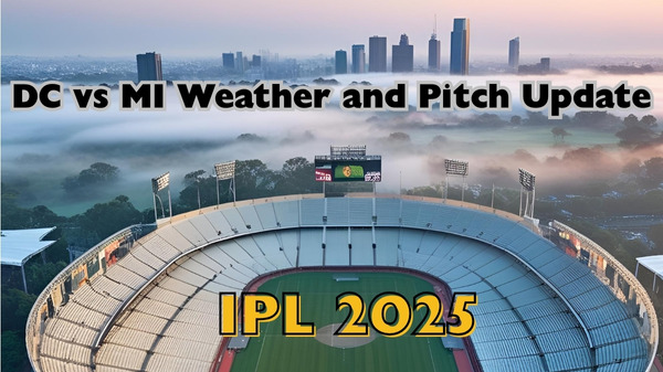 DC vs MI weather forecast and pitch report Image AI