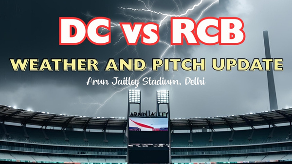 DC vs RCB weather and pitch report for IPL 2025 match 46 Image AI