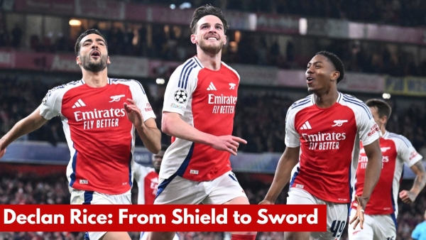 Declan Rice Champions League Arsenal Real Madrid