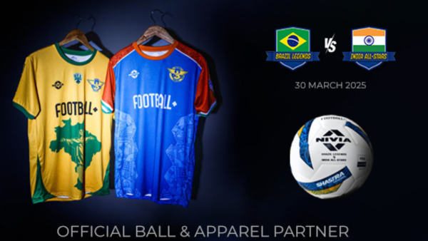 When Legends Play Nivia Leads Official Ball and Apparel Partner of Brazil vs India Football Spectacle
