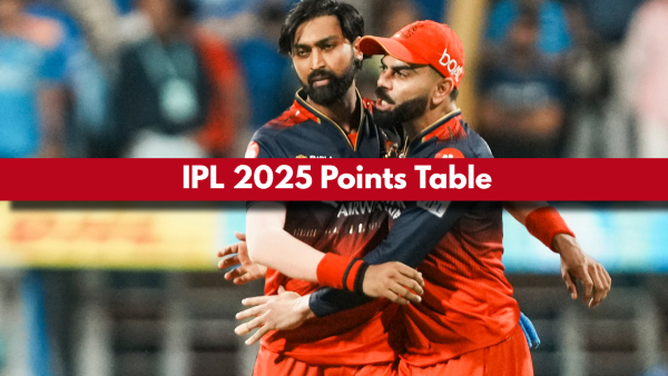 IPL 2025 Points Table CSK RCB MI KKR SRH RR LSG GT PBKS DC