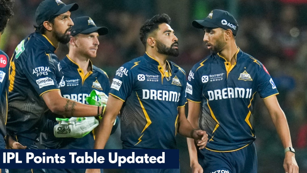 IPL Points Table 2025 GT RCB CSK MI RR SRH KKR DC LSG PBKS