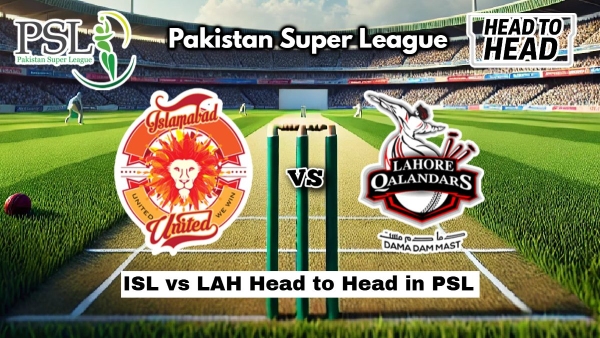 ISL vs LAH Head to Head in PSL Islamabad United vs Lahore Qalandars H2H Record Stats amp amp Results Ahead Of The PSL 2025 Match 1