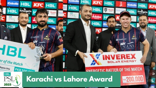 Karachi Kings vs Peshawar Zalmi Man of The Match Award Winners