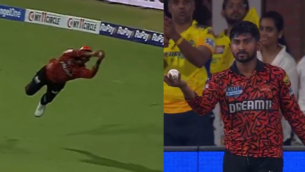 CSK vs SRH Catch of the Tournament - Kavya Maran reaction goes Viral as Kamindu Mendis takes Unreal Catch at Chepauk