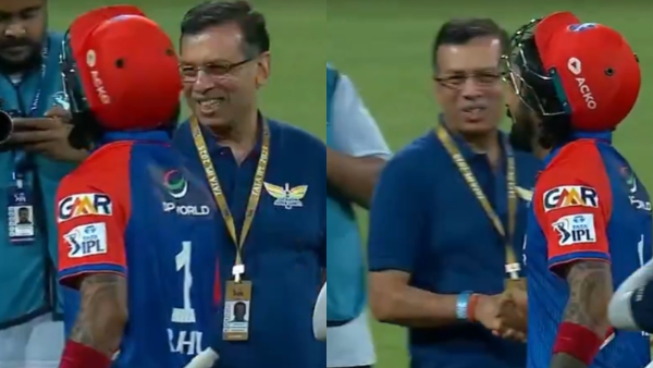 IPL 2025 KL Rahul gives Cold Vibe to Sanjiv Goenka after DC beat LSG - Watch