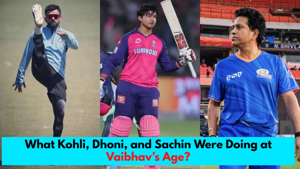 What Kohli Dhoni and Sachin Were Doing at Vaibhav Suryavanshi s Age