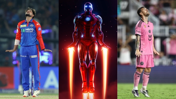 Kuldeep Yadav mimicks Lionel Messi s Iron Man celebration during IPL 2025 match Image Courtesy X