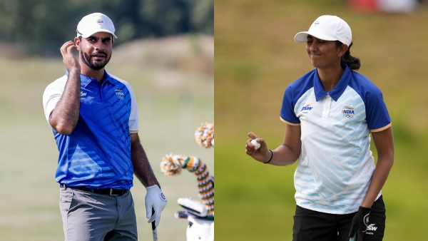 Indian golfers Shubhankar Sharma and Aditi Ashok
