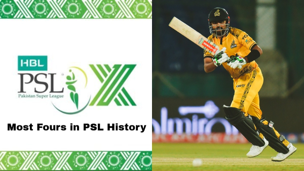 Most Fours in PSL History Babar Azam Leads the Pack with Elegant Strokeplay and Unmatched Consistency