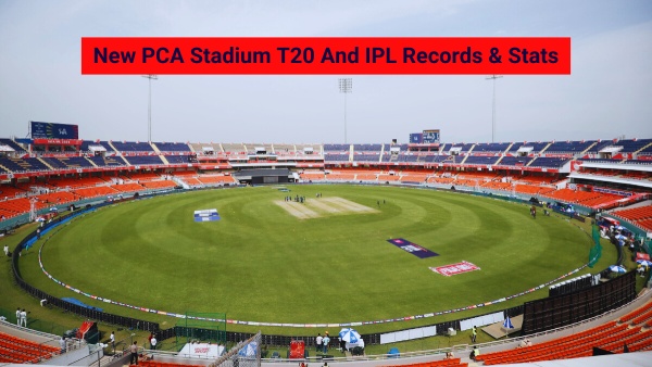 New PCA Stadium T20 and IPL stats and records