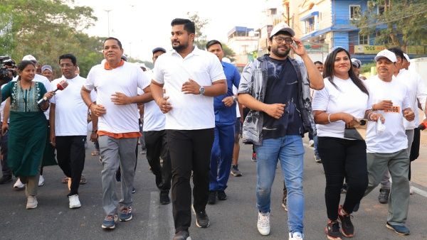 Odisha Sports Minister Suryabanshi Suraj promotes Fit India Movement via Heritage Marathon