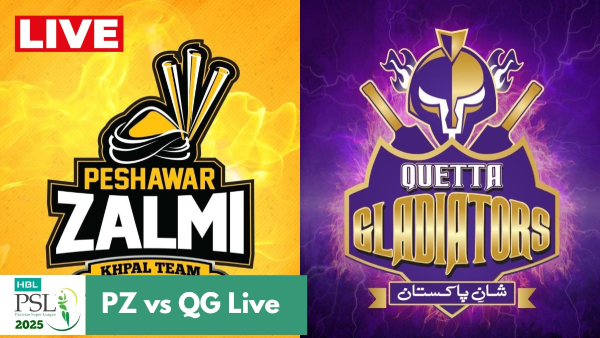 Peshawar Zalmi vs Quetta Gladiators Live Score  PSL 2025 Match 2  PZ vs QG