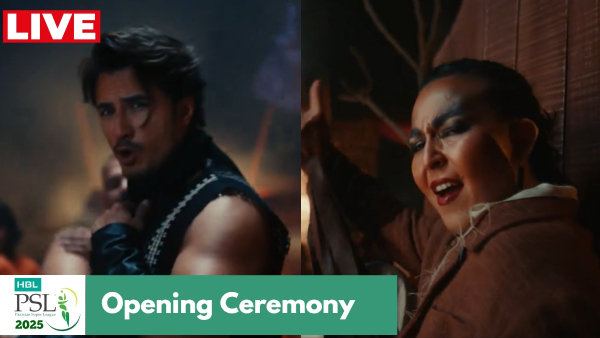 PSL 2025 Opening Ceremony Live Updates  Ali Zafar  Ali Zafar  Abida Parveen  Young Stunners