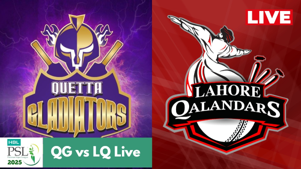 Quetta Gladiators vs Lahore Qalandars Live Score  PSL 2025 Match 4