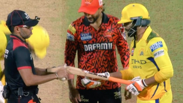 CSK vs SRH Why was Ravindra Jadeja s Bat Checked by Umpires Why are mid-game Bat Checks Happening