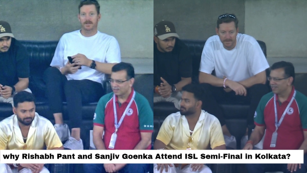 IPL 2025 Rishabh Pant and Sanjiv Goenka Attend ISL Semi-Final in Kolkata Ahead of LSG vs KKR Clash