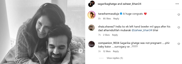 Did Zaheer Khan and Sagarika Ghatge Choose Surrogacy