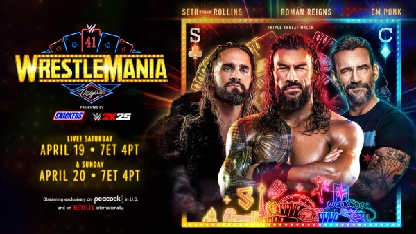 WrestleMania 41 match card and live sreaming details