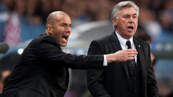 Carlo Ancelotti Zinedine Zidane