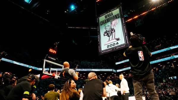 Liberty Set Standard with Title Banner at Barclays