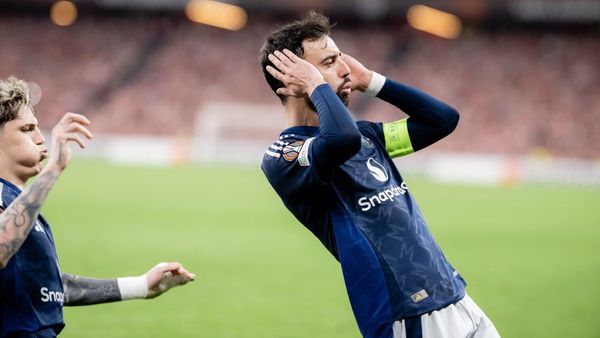 Fernandes Celebrates Victory in Europa League