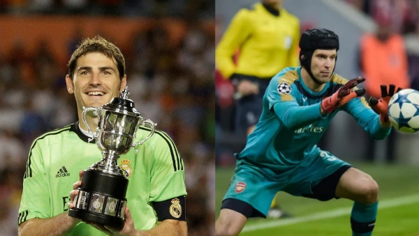 Iker Casillas and Petr Cech