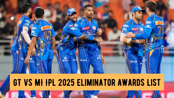 GT vs MI IPL 2025 Eliminator Full List of Award Winners Stats Post-Match Presentation