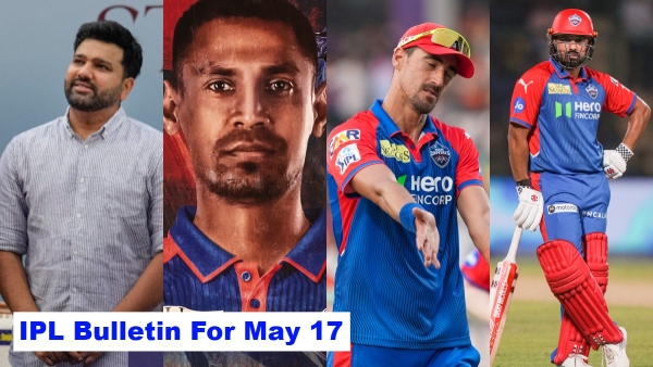 IPL Bulletin For May 17 Rohit Honoured at Wankhede Mustafizur Returns Starc Ruled Out Chase Named WI Captain