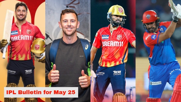 IPL Bulletin for May 25 DC Stun PBKS Hazlewood Joins RCB Dhoni Future Unclear Zinta Slams Umpire Call IPL Bulletin for May 25 DC Stun PBKS Hazlewood Joins RCB Dhoni Future Unclear Zinta Slams Umpire Call