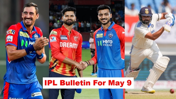 IPL Bulletin For May 9 PBKS vs DC Abandoned in Blackout Rohit Retires PSL Moved Border Tensions Hit IPL 2025