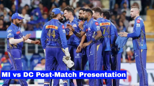 IPL 2025 MI vs DC Award Winners Man of the Match Post-Match Presentation and Match 63 Statistics