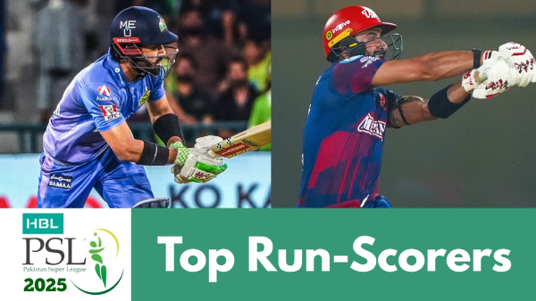 Most Runs in PSL 2025 Mohammad Rizwan Shahibzada Farhan