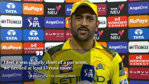 MS Dhoni csk loss punjab fc ipl 2025
