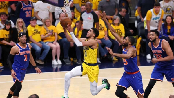 NBA Haliburton s triple-double pushes Pacers to brink of NBA Finals