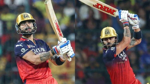 RCB vs CSK Virat Kohli Smashes 300th Six for RCB Avenges Khaleel Ahmed s Sledging with Back-to-Back Sixes