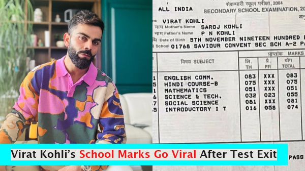 Virat Kohli s Old School Report Card Goes Viral