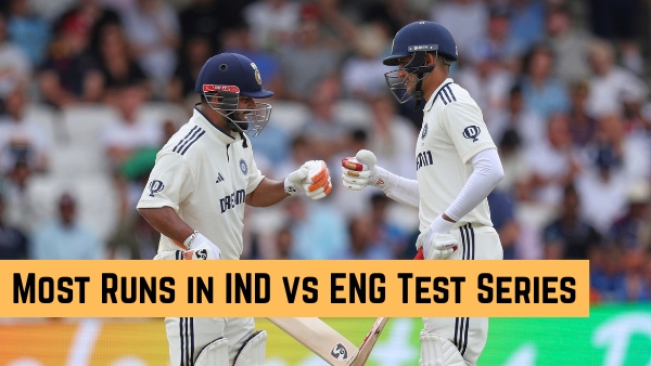 Most Runs in IND vs ENG Series Shubman Gill Leads Ollie Pope joins - Top 10 Run Scorers in Anderson-Tendulkar Trophy on June 22