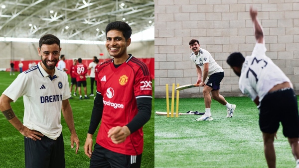 India meet Manchester United Gambhir Amorim Gill Casemiro and More - Everything we Observed as Men in Blue crossed over with Red Devils