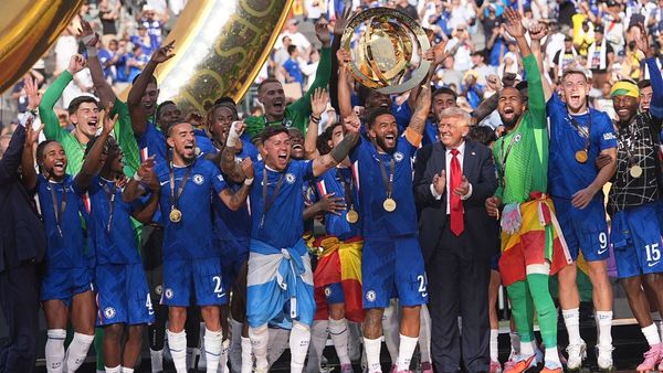 Trump Stays for Chelsea Trophy Celebration